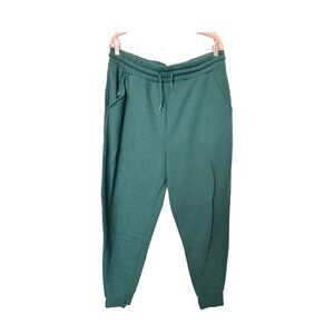 Zenana Joggers Womens 1X Hunter Green Solid Sweat Pants Athleisure